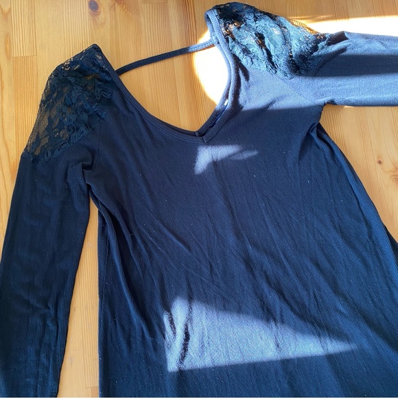 NWOT AEO Swing Midi with Exposed Lace Shoulders - Picture 5 of 16